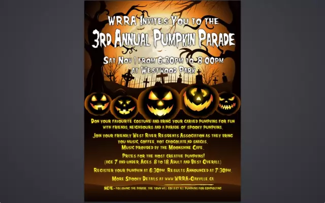 Wrra Invites You To The 3Rd Annual Pumpkin Parade